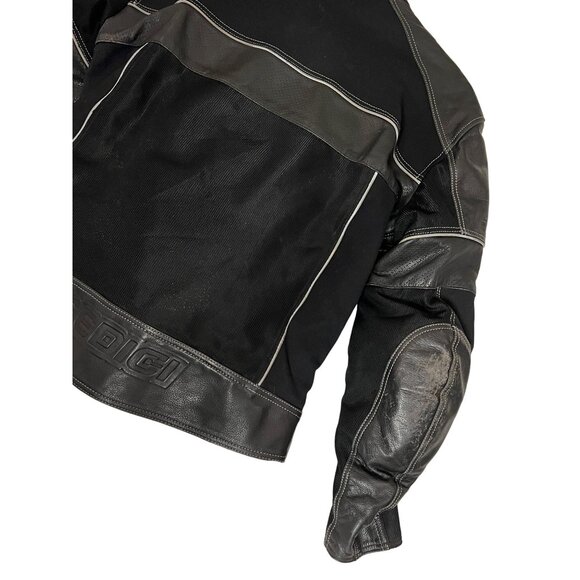 Sedici F16 Men's Black Leather & Mesh Motorcycle Jacket Size 42 US 52 EUR - Picture 14 of 16